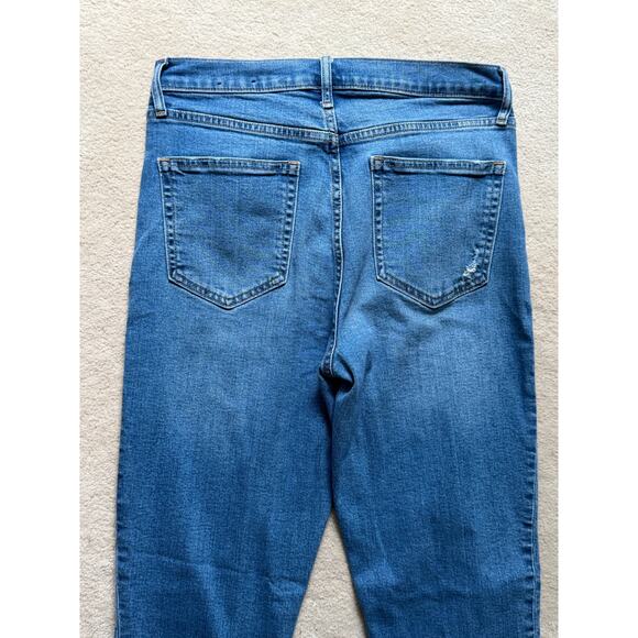 Gap 1969 High Rise Cigarette Straight Leg Dark Indigo Jeans Women's SZ 8/29 TALL - Picture 4 of 10